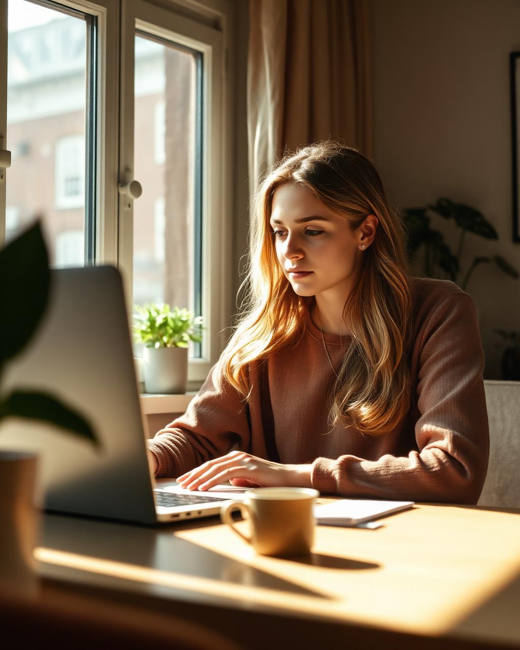 Marit thuis achter haar laptop, de consument in het hart van de gevolgen van CCD2